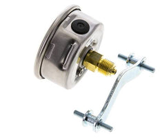 Manomètre à glycérine G1/4 raccord arrière 0 à 250 bar 63mm WIKA