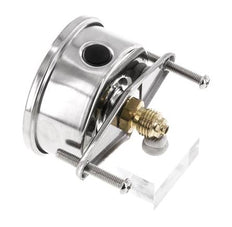 Manomètre à glycérine G1/4 raccord arrière 0 à 25 bar 63mm