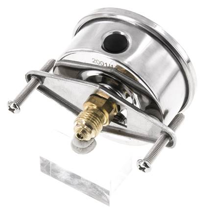 Manomètre à glycérine G1/4 raccord arrière 0 à 25 bar 63mm