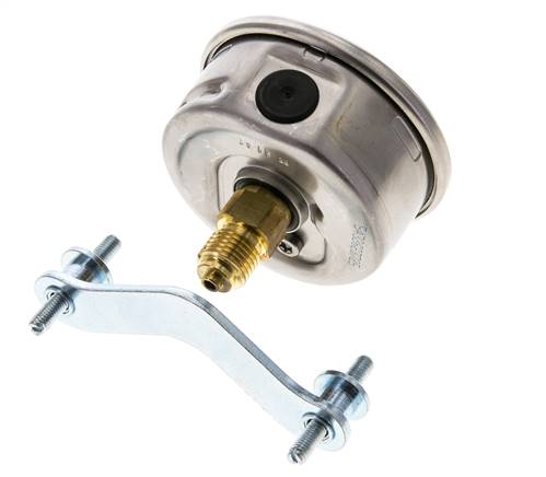 Manomètre à glycérine G1/4 raccord arrière 0 à 25 bar 63mm WIKA