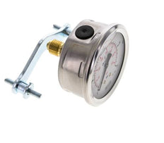 Manomètre à glycérine G1/4 raccord arrière 0 à 25 bar 63mm WIKA