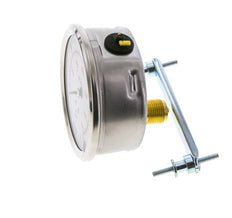 Manomètre à glycérine G1/2 raccord arrière 0 à 400 bar 100mm WIKA