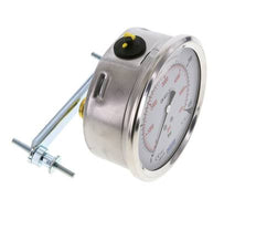 Manomètre à glycérine G1/2 raccord arrière 0 à 400 bar 100mm WIKA
