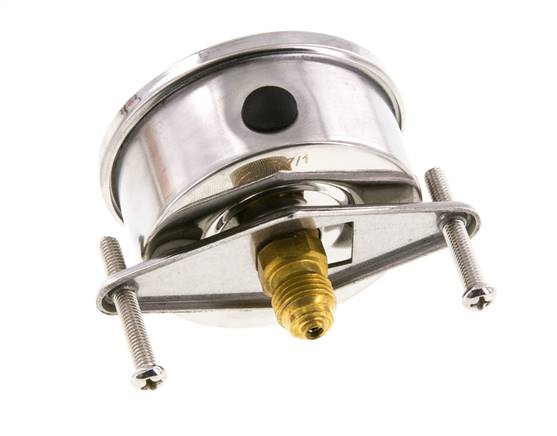 Manomètre à glycérine G1/4 raccord arrière 0 à 400 bar 63mm