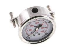 Manomètre à glycérine G1/4 raccord arrière 0 à 400 bar 63mm