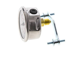 Manomètre à glycérine G1/4 raccord arrière 0 à 400 bar 63mm WIKA