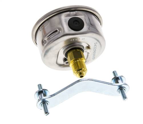 Manomètre à glycérine G1/4 raccord arrière 0 à 400 bar 63mm WIKA
