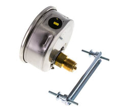 Manomètre à glycérine G1/2 raccord arrière 0 à 40 bar 100mm WIKA