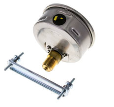 Manomètre à glycérine G1/2 raccord arrière 0 à 40 bar 100mm WIKA