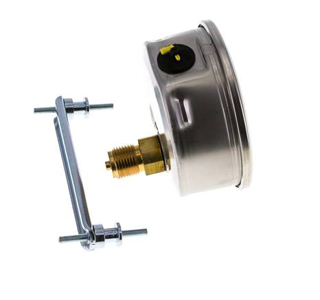 Manomètre à glycérine G1/2 raccord arrière 0 à 40 bar 100mm WIKA