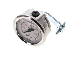 Manomètre à glycérine G1/4 raccord arrière 0 à 40 bar 63mm WIKA
