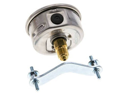 Manomètre à glycérine G1/4 raccord arrière 0 à 40 bar 63mm WIKA