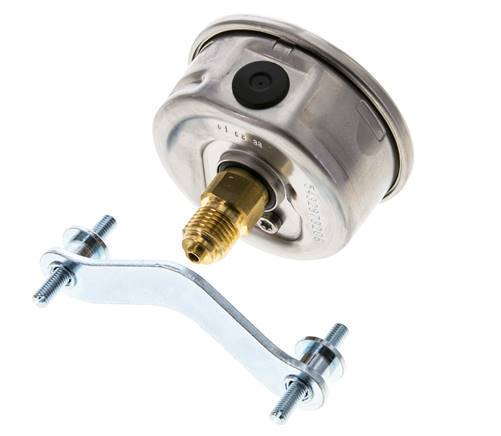 Manomètre à glycérine G1/4 raccord arrière 0 à 40 bar 63mm WIKA