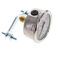Manomètre à glycérine G1/4 raccord arrière 0 à 40 bar 63mm WIKA