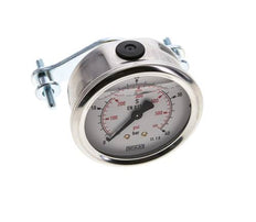Manomètre à glycérine G1/4 raccord arrière 0 à 40 bar 63mm WIKA