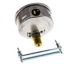 Manomètre à glycérine G1/2 raccord arrière 0 à 4 bar 100mm WIKA