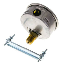 Manomètre à glycérine G1/2 raccord arrière 0 à 4 bar 100mm WIKA