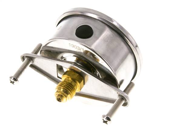 Manomètre à glycérine G1/4 raccord arrière 0 à 4 bar 63mm