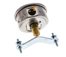 Manomètre à glycérine 1/2 NPT raccord arrière 0 à 4 bar 63mm WIKA