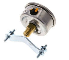 Manomètre à glycérine 1/2 NPT raccord arrière 0 à 4 bar 63mm WIKA