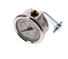 Manomètre à glycérine G1/4 raccord arrière 0 à 4 bar 63mm WIKA