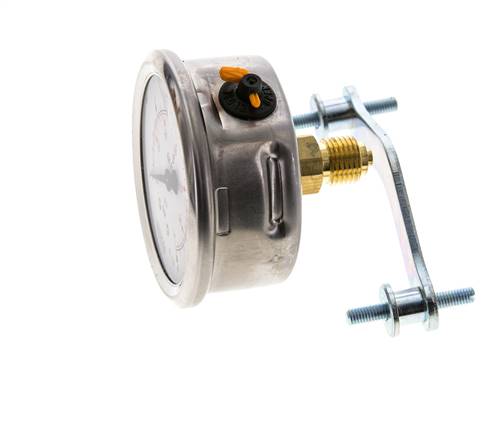 Manomètre à glycérine G1/4 raccord arrière 0 à 4 bar 63mm WIKA
