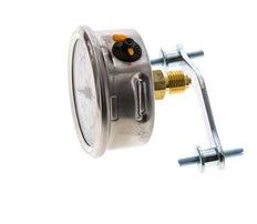 Manomètre à glycérine G1/4 raccord arrière 0 à 4 bar 63mm WIKA