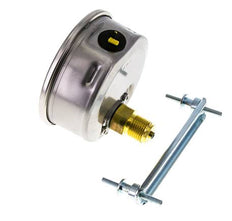 Manomètre à glycérine G1/2 raccord arrière 0 à 600 bar 100mm WIKA
