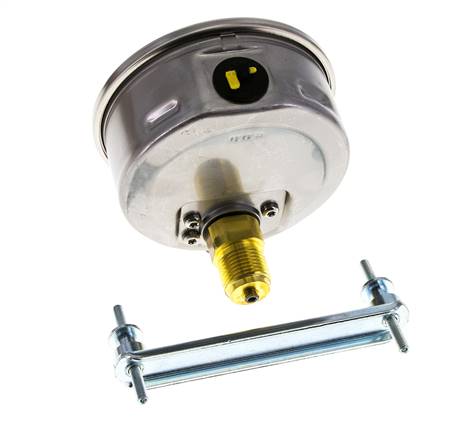 Manomètre à glycérine G1/2 raccord arrière 0 à 600 bar 100mm WIKA