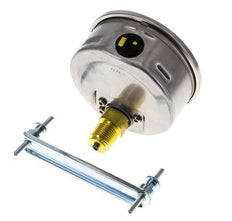 Manomètre à glycérine G1/2 raccord arrière 0 à 600 bar 100mm WIKA