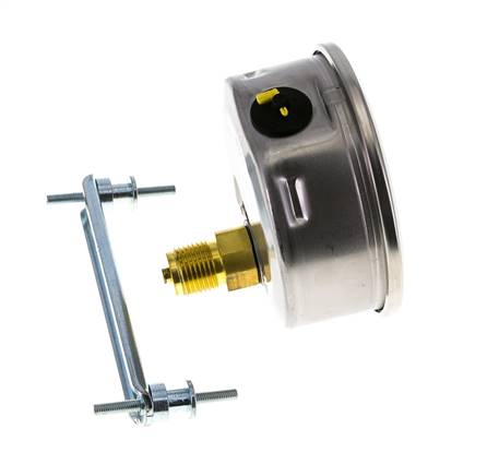 Manomètre à glycérine G1/2 raccord arrière 0 à 600 bar 100mm WIKA