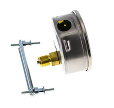 Manomètre à glycérine G1/2 raccord arrière 0 à 600 bar 100mm WIKA