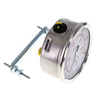 Manomètre à glycérine G1/2 raccord arrière 0 à 600 bar 100mm WIKA
