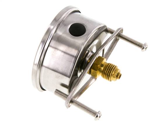 Manomètre à glycérine G1/4 raccord arrière 0 à 600 bar 63mm