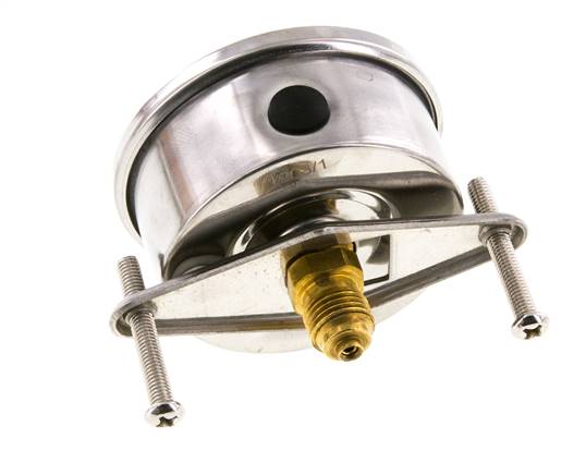 Manomètre à glycérine G1/4 raccord arrière 0 à 600 bar 63mm