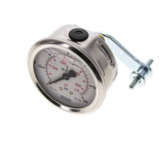 Manomètre à glycérine G1/4 raccord arrière 0 à 600 bar 63mm WIKA
