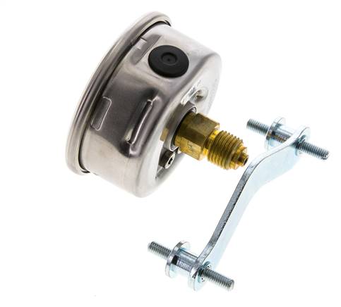 Manomètre à glycérine G1/4 raccord arrière 0 à 600 bar 63mm WIKA