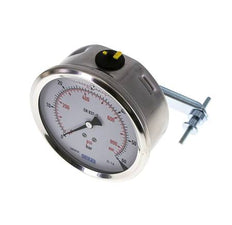 Manomètre à glycérine G1/2 raccord arrière 0 à 60 bar 100mm WIKA