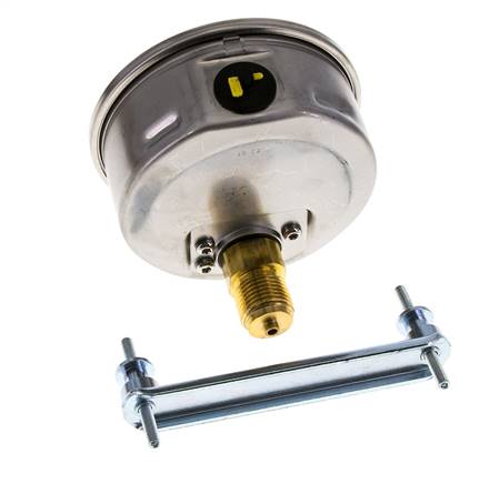 Manomètre à glycérine G1/2 raccord arrière 0 à 60 bar 100mm WIKA