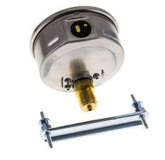 Manomètre à glycérine G1/2 raccord arrière 0 à 60 bar 100mm WIKA
