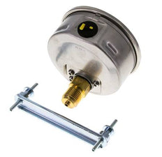 Manomètre à glycérine G1/2 raccord arrière 0 à 60 bar 100mm WIKA