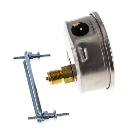 Manomètre à glycérine G1/2 raccord arrière 0 à 60 bar 100mm WIKA