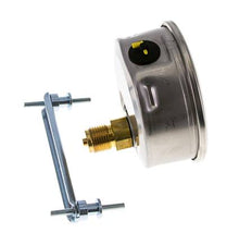 Manomètre à glycérine G1/2 raccord arrière 0 à 60 bar 100mm WIKA