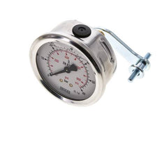 Manomètre à glycérine G1/4 raccord arrière 0 à 60 bar 63mm WIKA