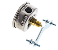 Manomètre à glycérine G1/4 raccord arrière 0 à 60 bar 63mm WIKA