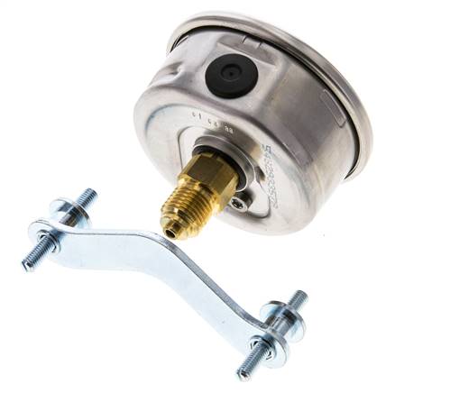 Manomètre à glycérine G1/4 raccord arrière 0 à 60 bar 63mm WIKA