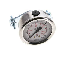 Manomètre à glycérine G1/4 raccord arrière 0 à 60 bar 63mm WIKA