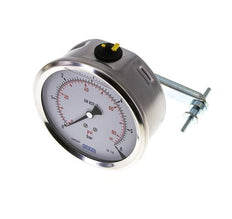 Manomètre à glycérine G1/2 raccord arrière 0 à 6 bar 100mm WIKA