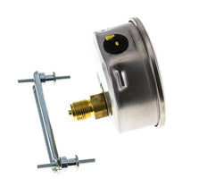 Manomètre à glycérine G1/2 raccord arrière 0 à 6 bar 100mm WIKA