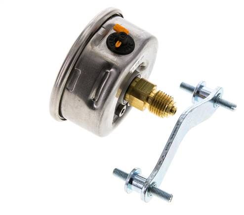Manomètre à glycérine G1/4 raccord arrière 0 à 6 bar 63mm WIKA